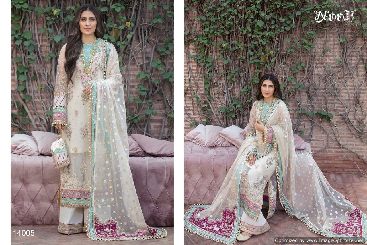Noor Afrozeh 2 Georgette Festive Wear Heavy Designer Pakistani Salwar Kameez Collection